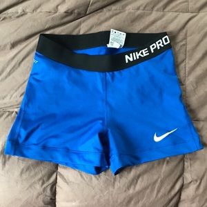 royal blue nike pro spandex